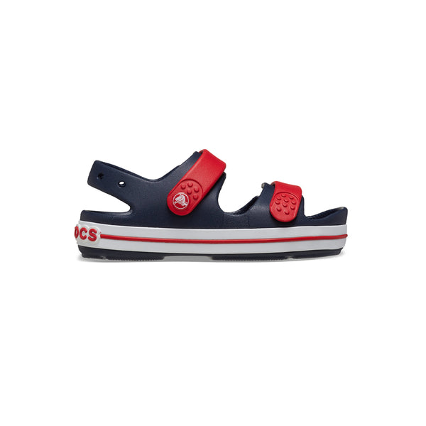 Toddler Crocband Cruiser Sandal in Navy Varsity Red