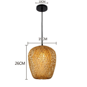 suspension bambou tressé